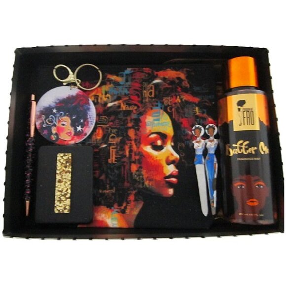 Cosmetic Bag Gift Set with Pardon My Fro - Butter Me NEW - Picture 1 of 6